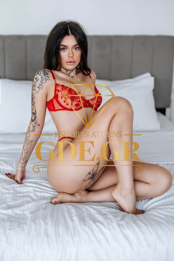 ESCORT ATHENS EMANUELLA 3 SENSUAL EROTIC SKINNY TATTED BRUNETTE LONG HAIR PIERCING TOP VIP CALLGIRL VISITA ESCORT IN ATHENS EMANUELLA