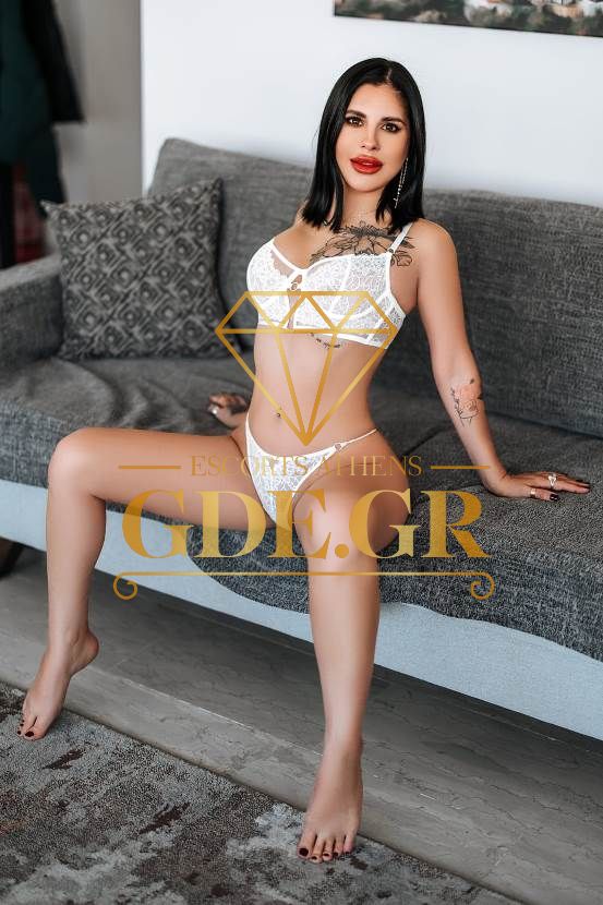 SENSUAL EROTIC SKINNY TATTED BLACK HAIR SHORT HAIR SEXY PETITE MODEL TOP VIP CALLGIRL VISITA ESCORT IN ATHENS MIKA