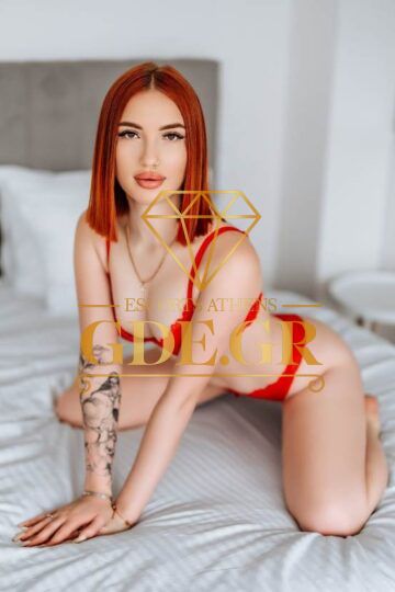 SENSUAL EROTIC SKINNY YOUNG TEEN BEAUTIFUL RED HEAD TOP VIP SEXY CALLGIRL VISITA ESCORT IN ATHENS YANA